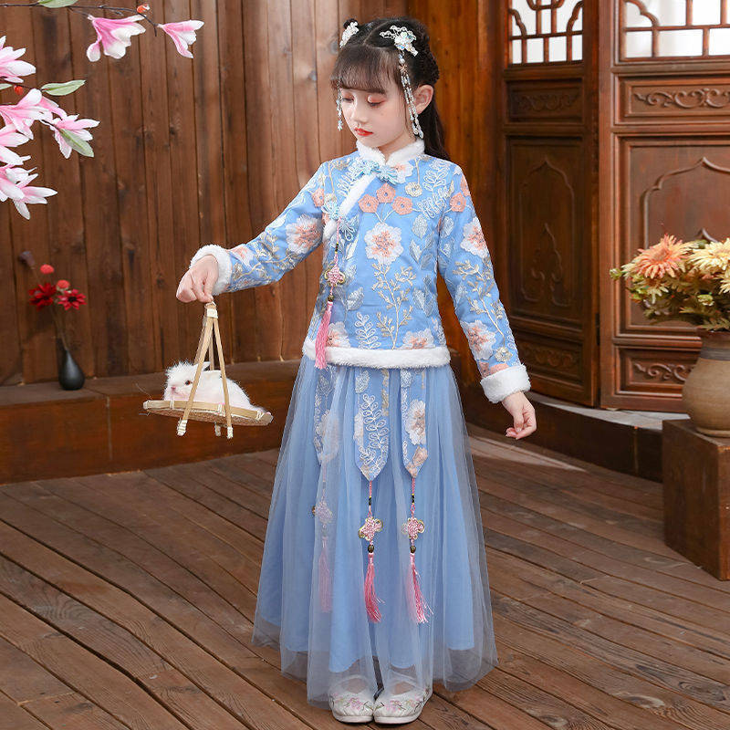 Baby Clothing Winter - 2024 Children's Autumn Winter Hanfu Girl