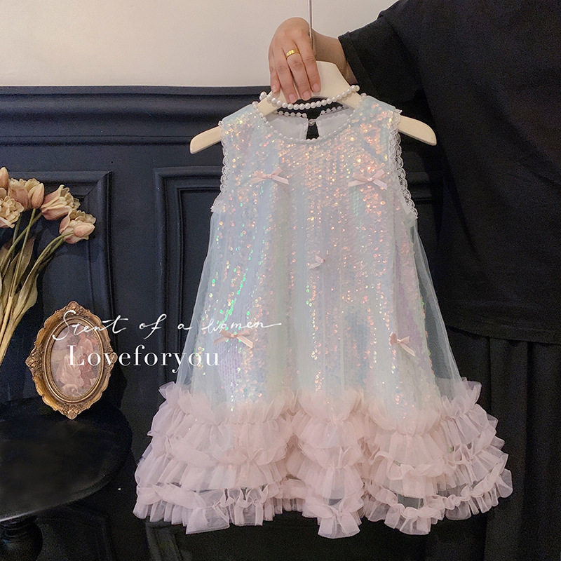 Baby Clothing High End - Girls Dress Summer New Children Butterfly