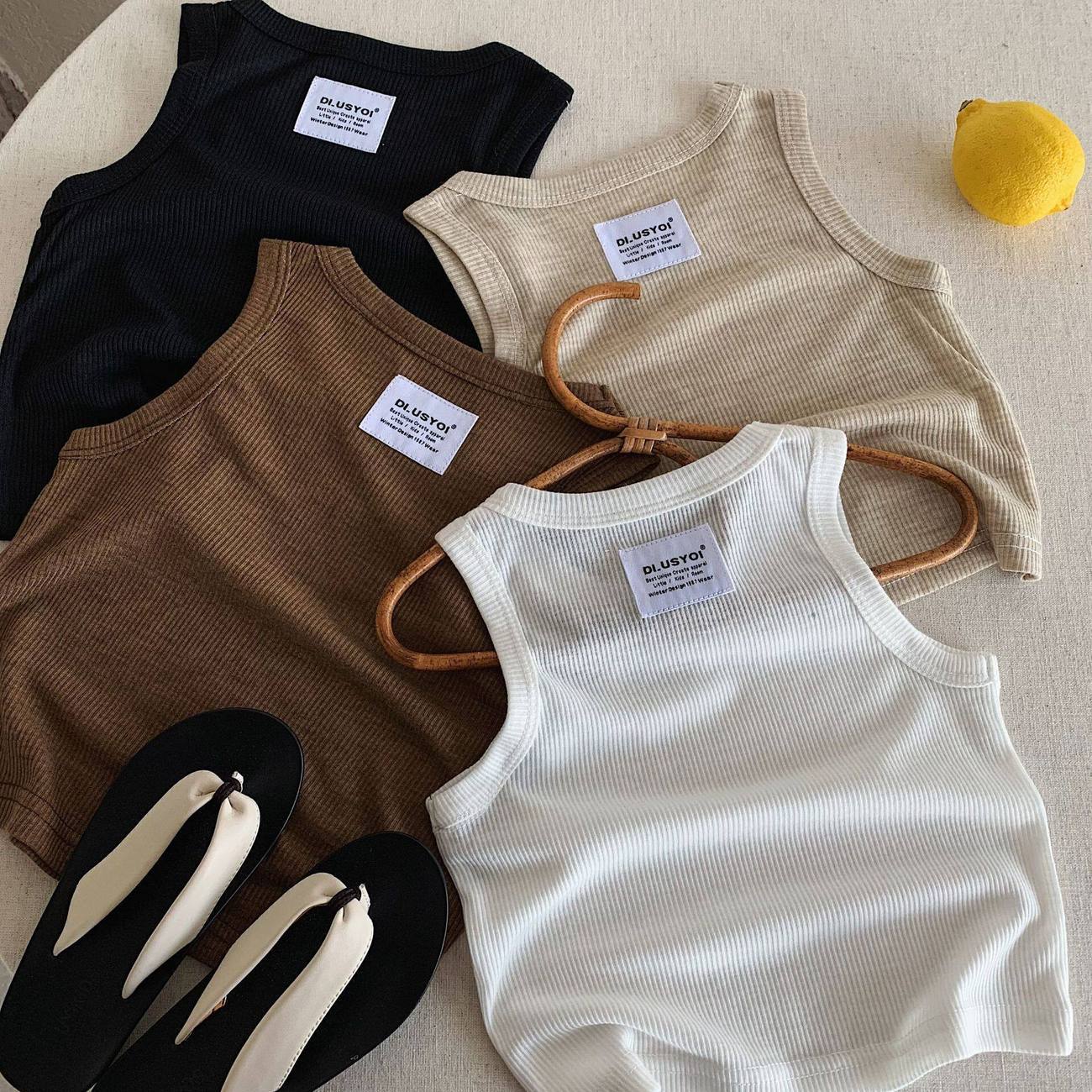 Baby Clothing Korea - Summer New Sleeveless Vest Boys Girls