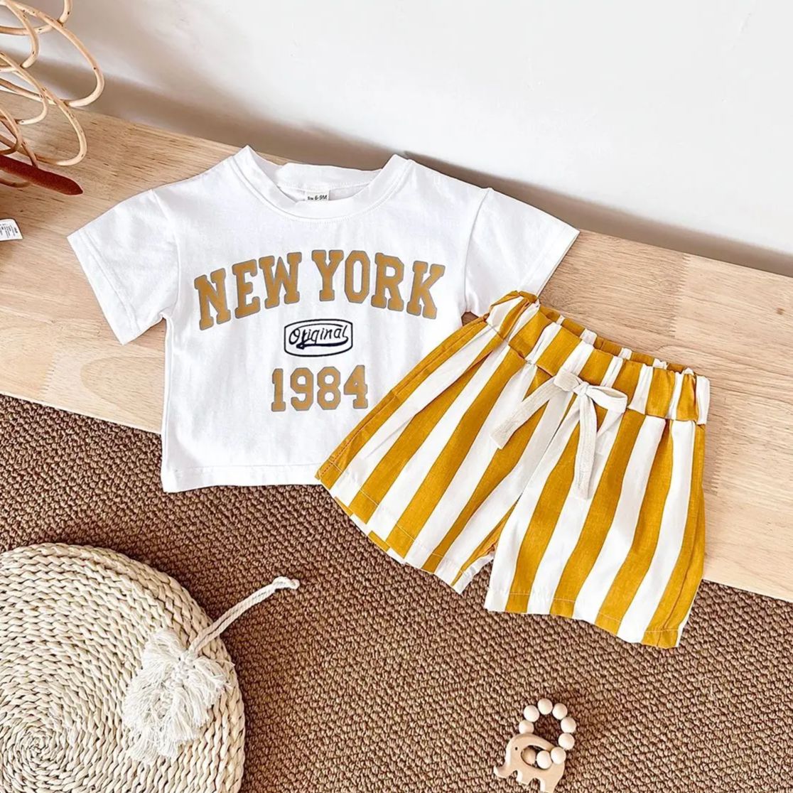 Baby Clothing New York - Infant Outfit Suit New York Print