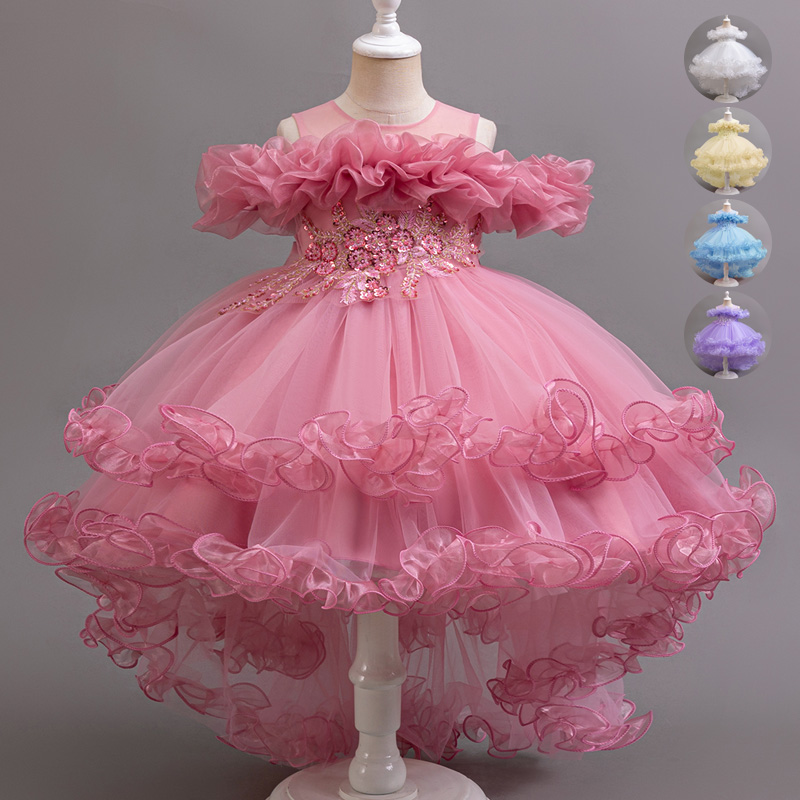 Baby Z Clothing - Girl Flower Princess Sequins Baby Wedding