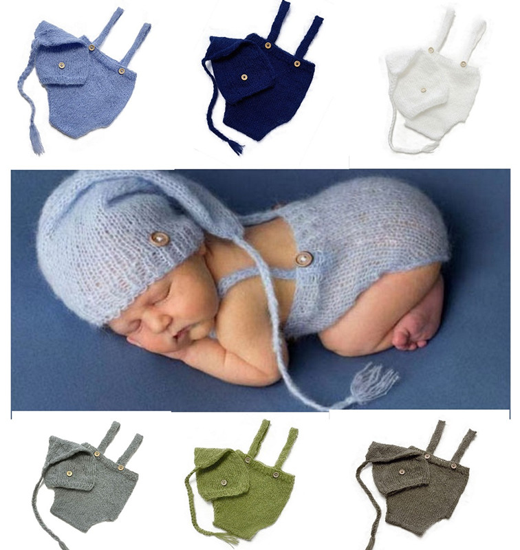 Baby Clothing Winter - 2pcs/set Crochet Newborn Outfit Newborn Photography