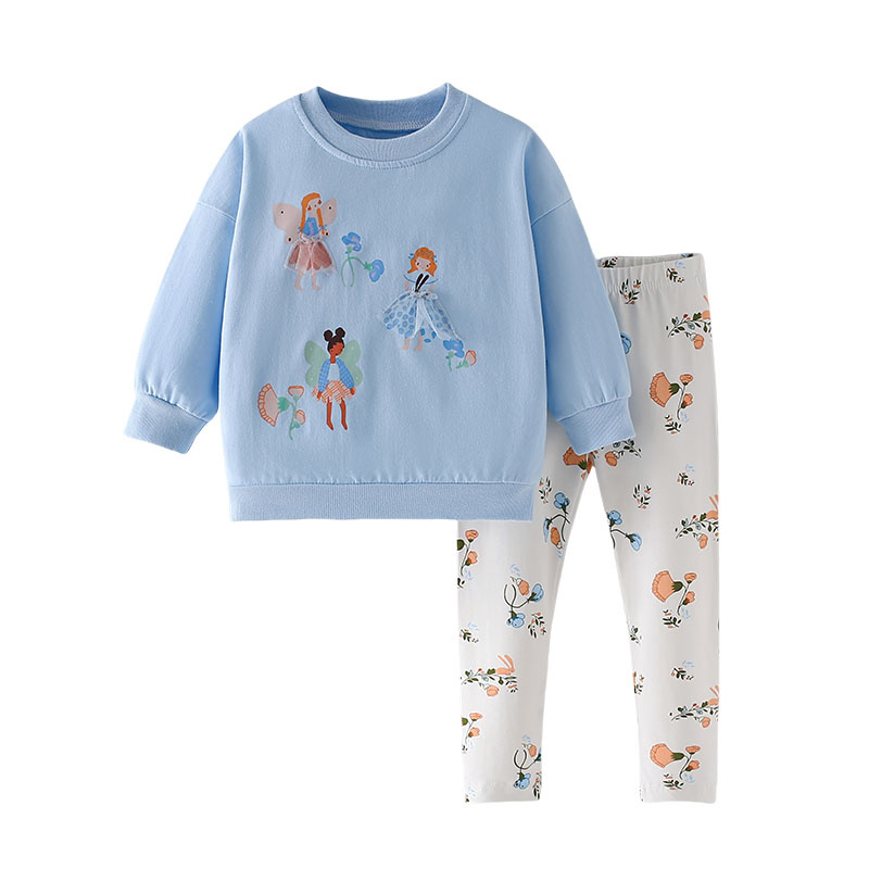 Toddler Legging Set - Jumping Meters 2-7T Flowers Print Girls