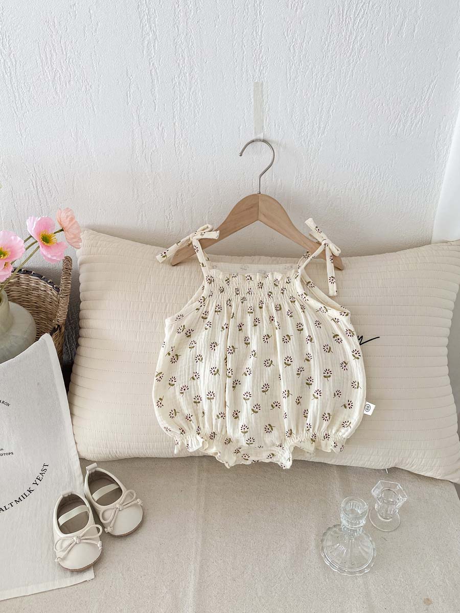 Baby Clothing Korea - Summer baby clothes Korean thin floral