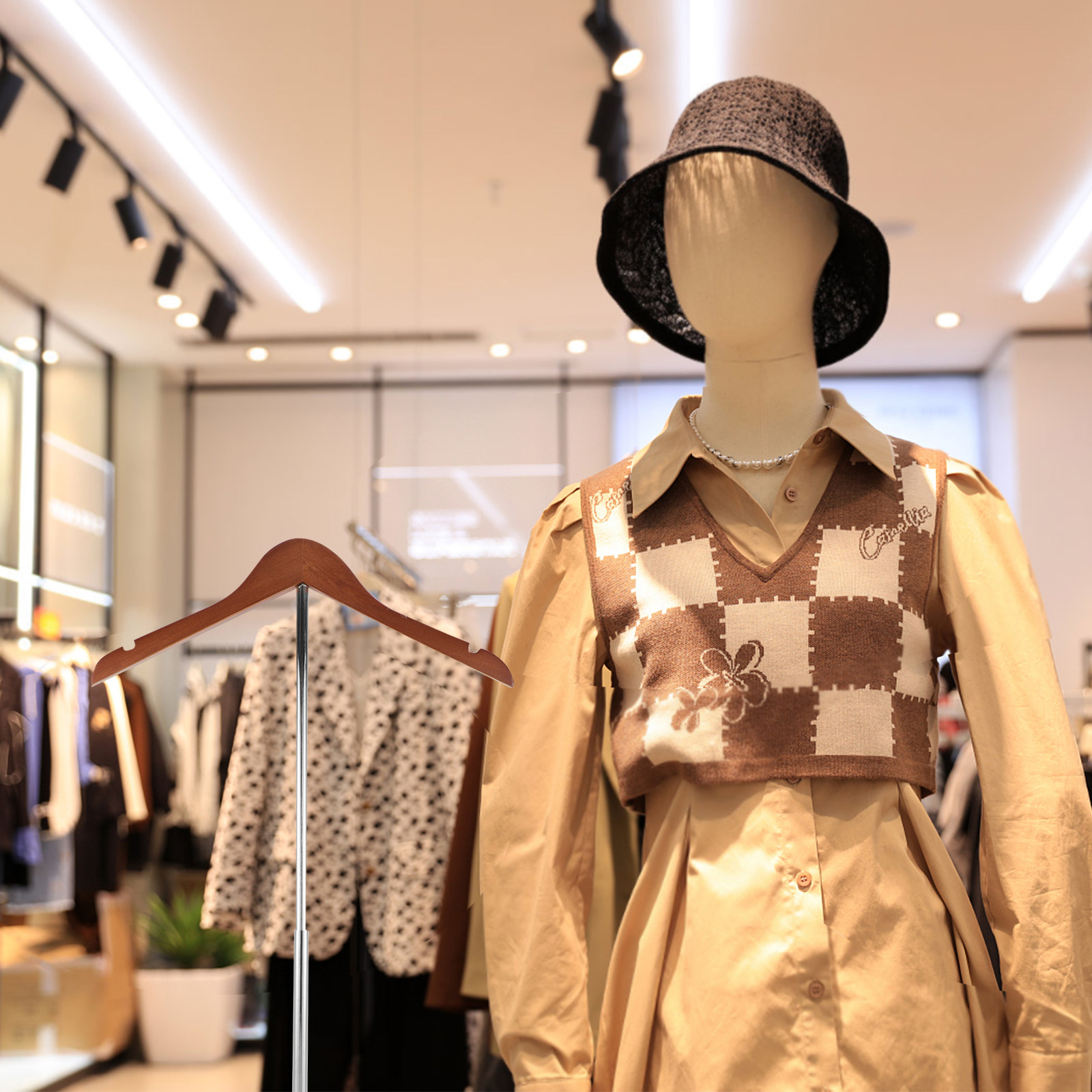 T-Shaped Clothing Display Stan - Baby Clothing Store recension och pris