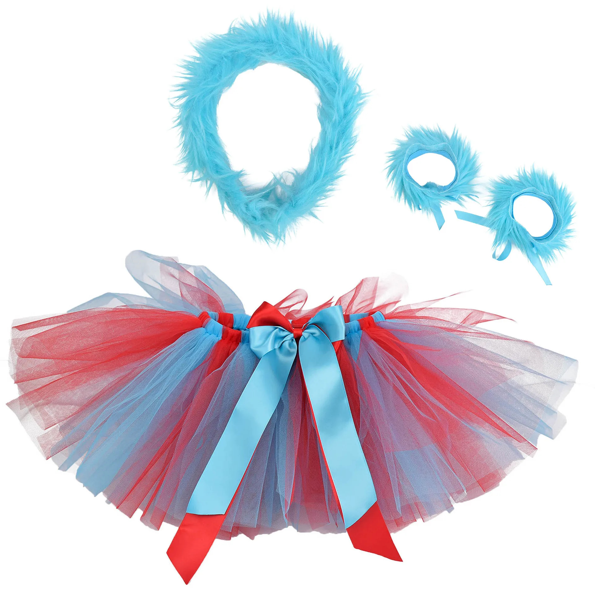 Red Turquoise Thing 1 Thing 2  - Baby Tutu Skirt recension och pris