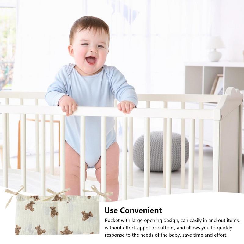 Baby Crib Organizer Cot Caddy  - Baby Clothing Zipper recension och pris