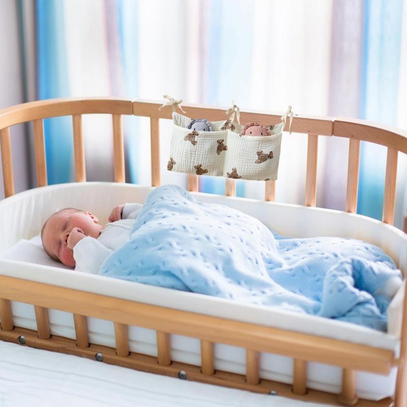 Baby Crib Organizer Cot Caddy  - Baby Clothing Zipper recension och pris