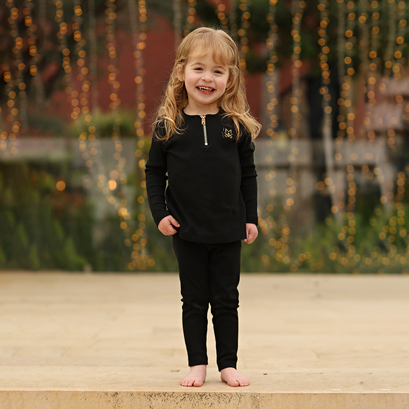 Summer Black Ribbed Family Mat - Baby Clothing For Summer recension och pris