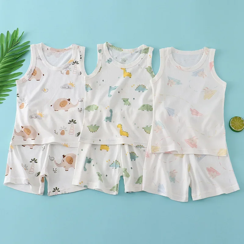 Kids Bamboo Cotton Vest Suit S - Baby Clothing For Sale recension och pris