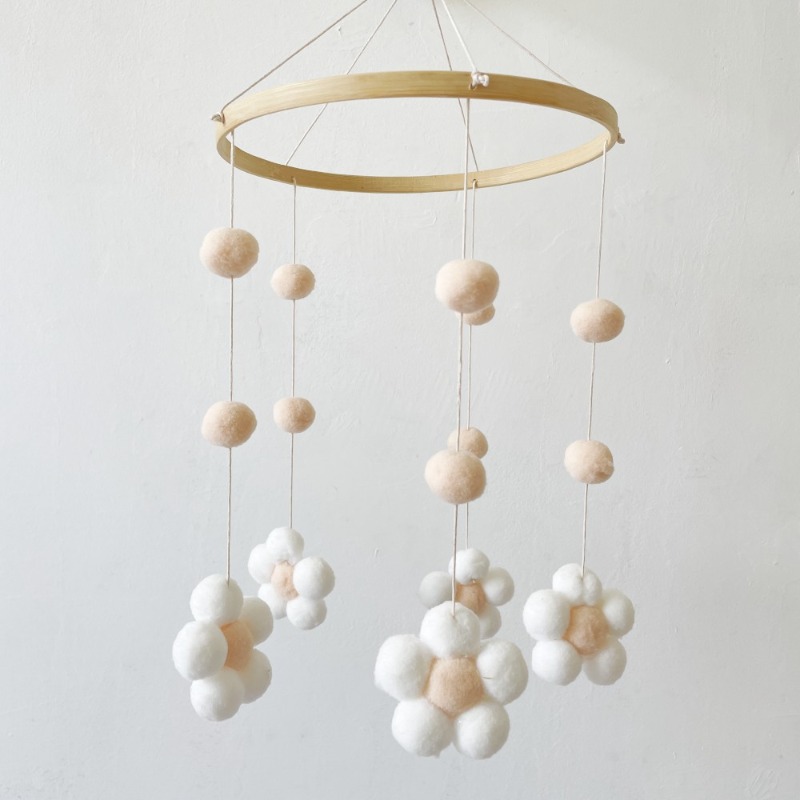 Ins Nordic Fur Ball Flower Win - Baby Clothing For Bed recension och pris