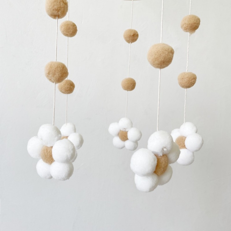 Ins Nordic Fur Ball Flower Win - Baby Clothing For Bed recension och pris