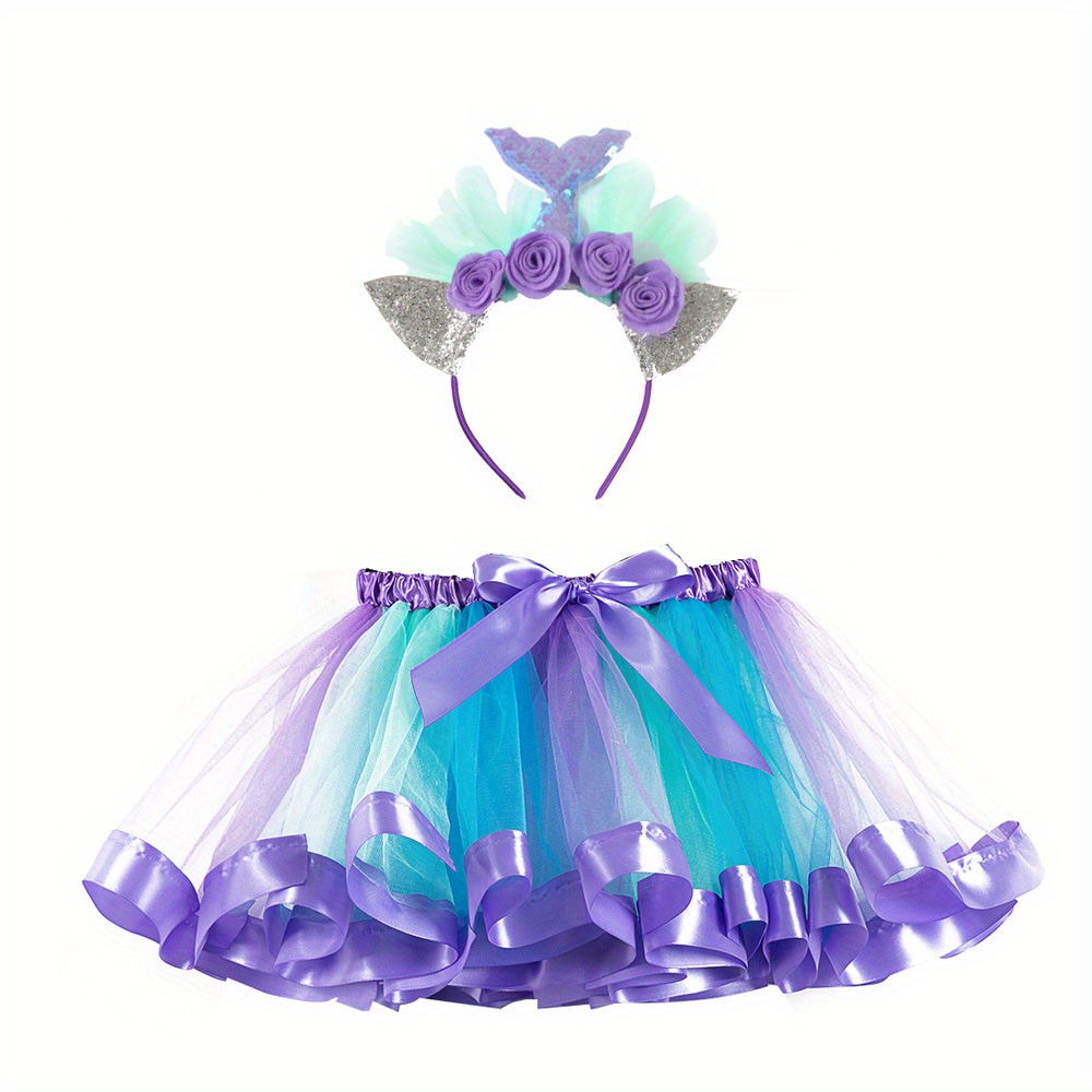 Girls' Mermaid Hairdband Mesh  - Baby Tutu Skirt recension och pris