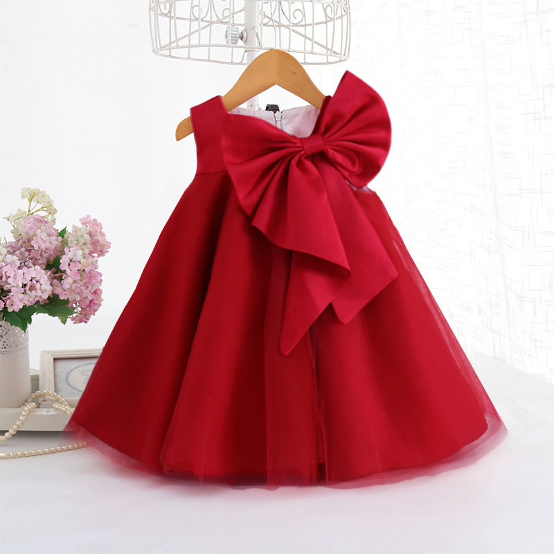 Summer Big Bow Baby Girl Dress - Baby Clothing For Summer recension och pris