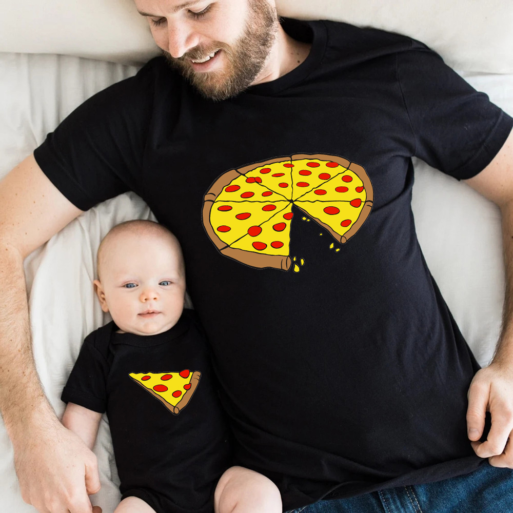 Funny Pizza Print Father Mothe - Baby Clothing For Sale recension och pris