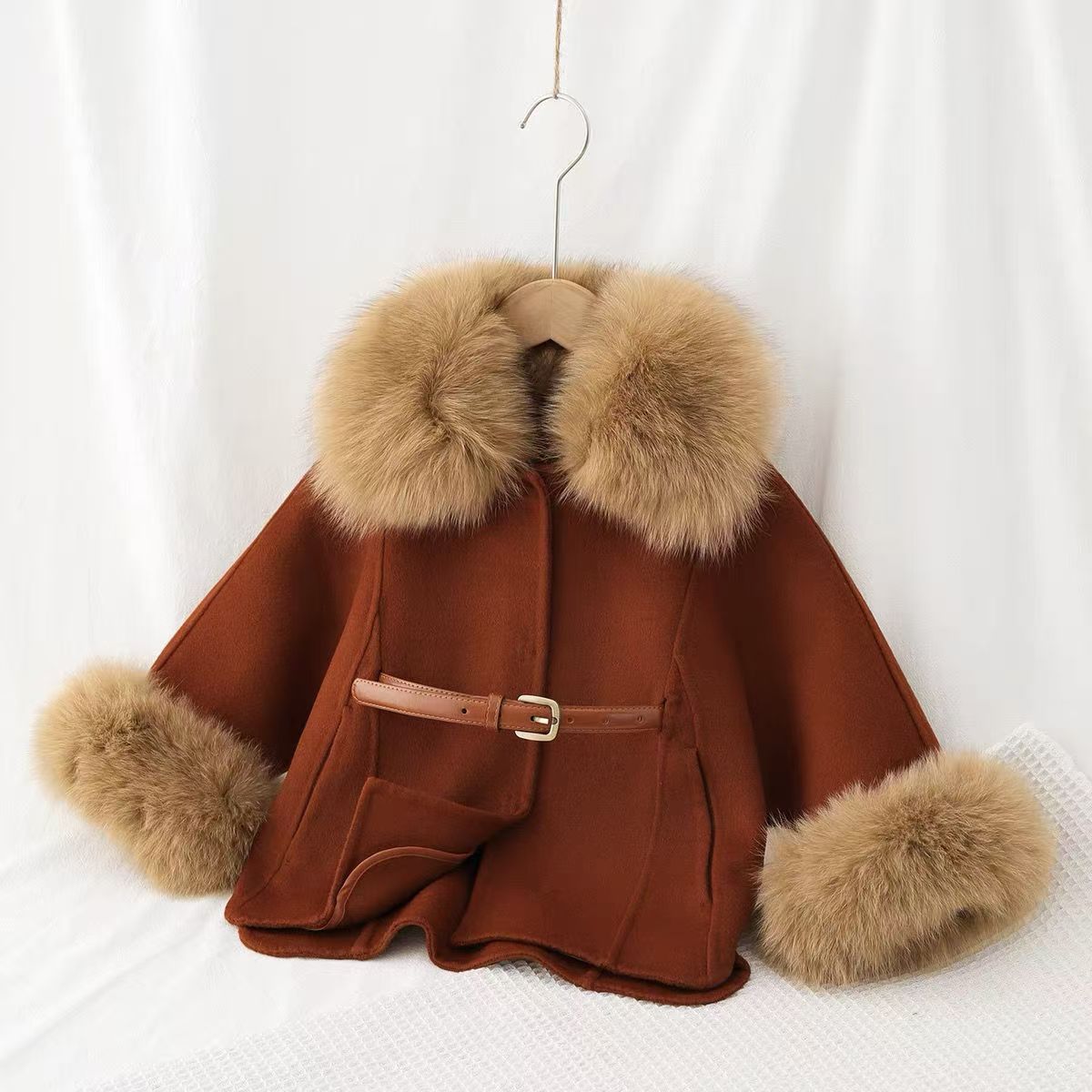 Girls' Double-sided Wool Coat  - Baby Clothing High End recension och pris