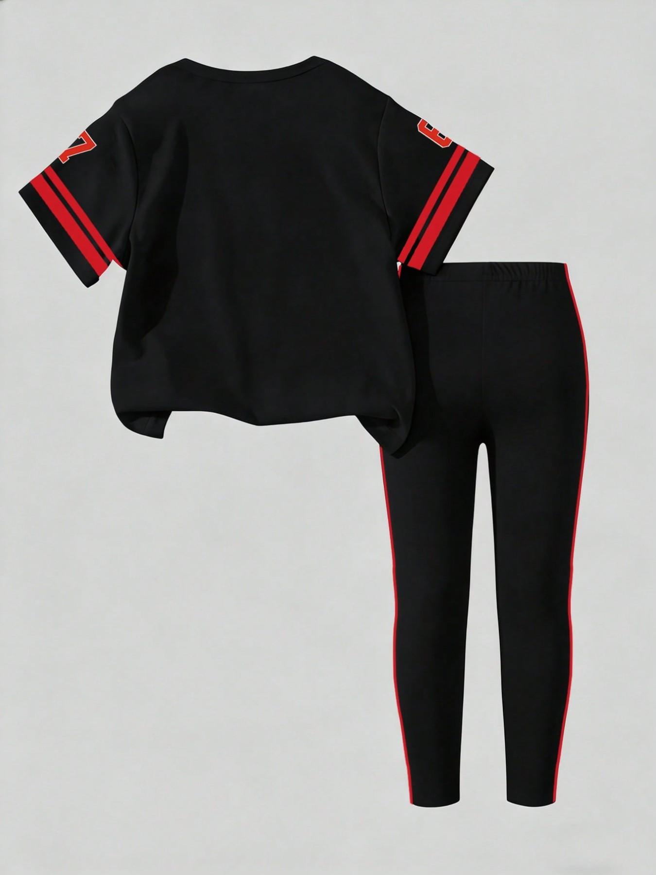 Girls' Summer and Autumn Casua - Toddler Legging Set recension och pris
